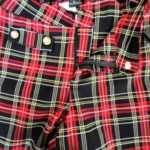 NWT Like An Angel Plaid Black Pants